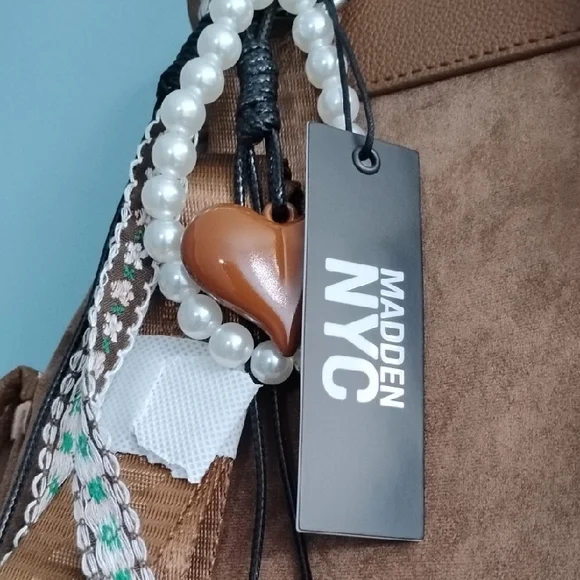 NWT Steve Madden Suede Backpack in Chestnut Brown 😍 - Picture 2 of 5